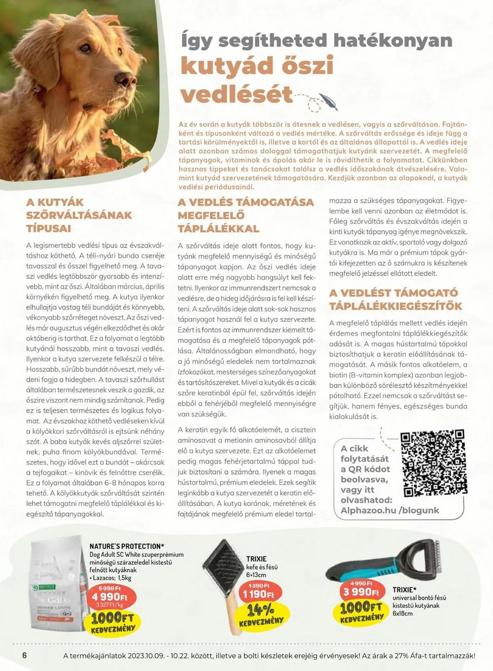 Alphazoo akciós újság 10.09–10.22 – 6. oldal