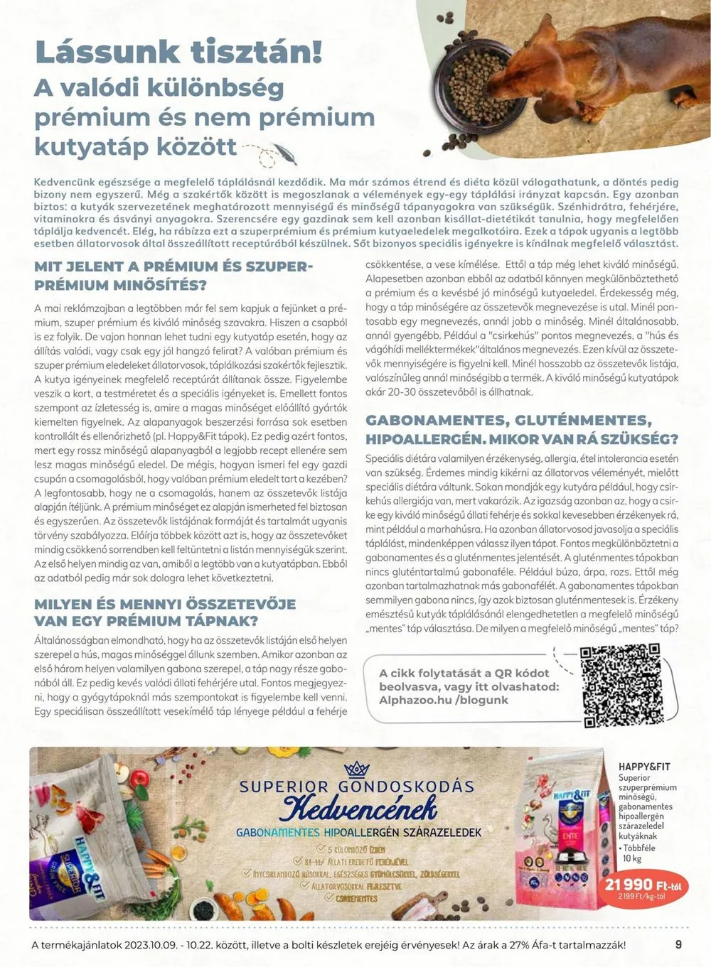 Alphazoo akciós újság 10.09–10.22 – 9. oldal