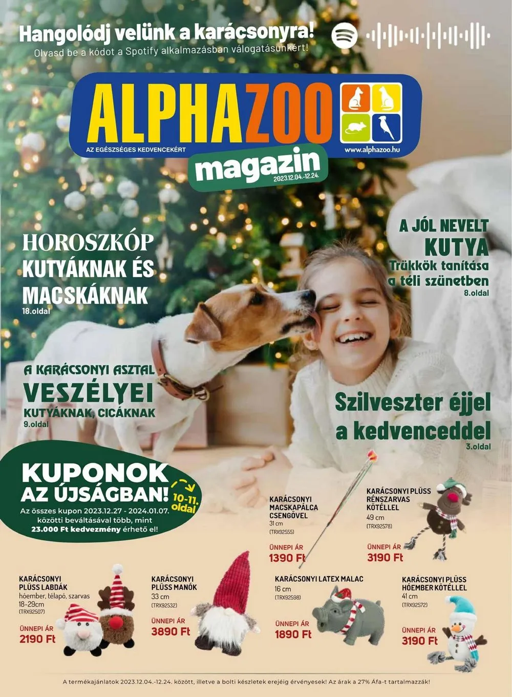 Alphazoo akciós újság 12.04–12.24