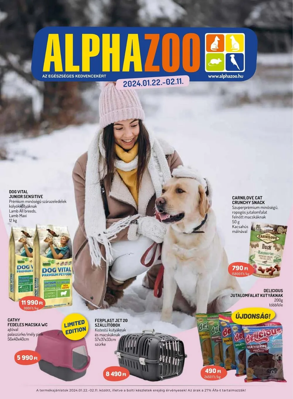 Alphazoo akciós újság 01.22–02.11