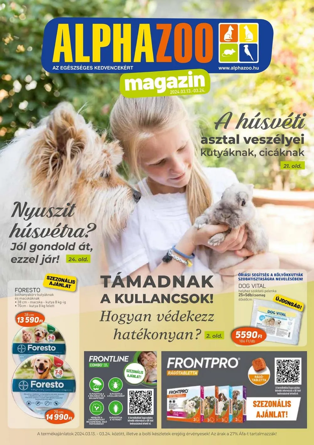 Alphazoo akciós újság 03.13–03.24