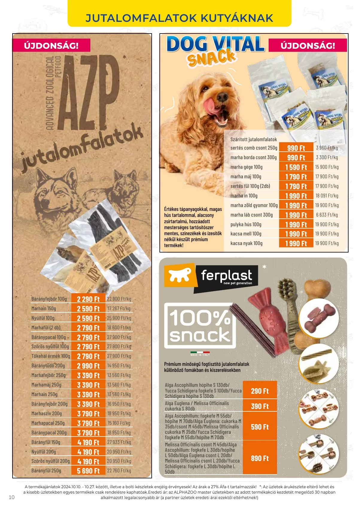 Alphazoo akciós újság 11.11–11.24 – 10. oldal