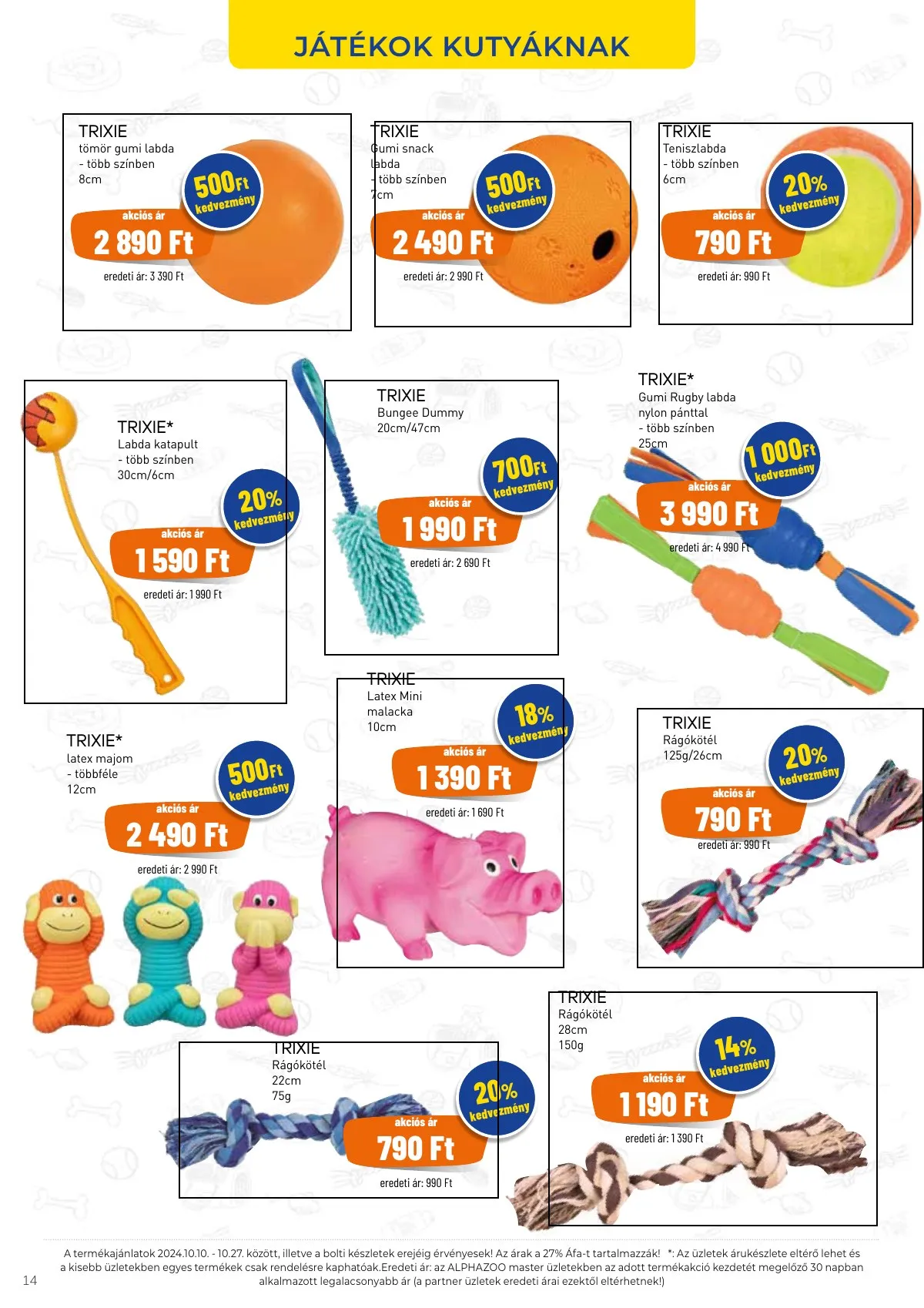 Alphazoo akciós újság 11.11–11.24 – 14. oldal
