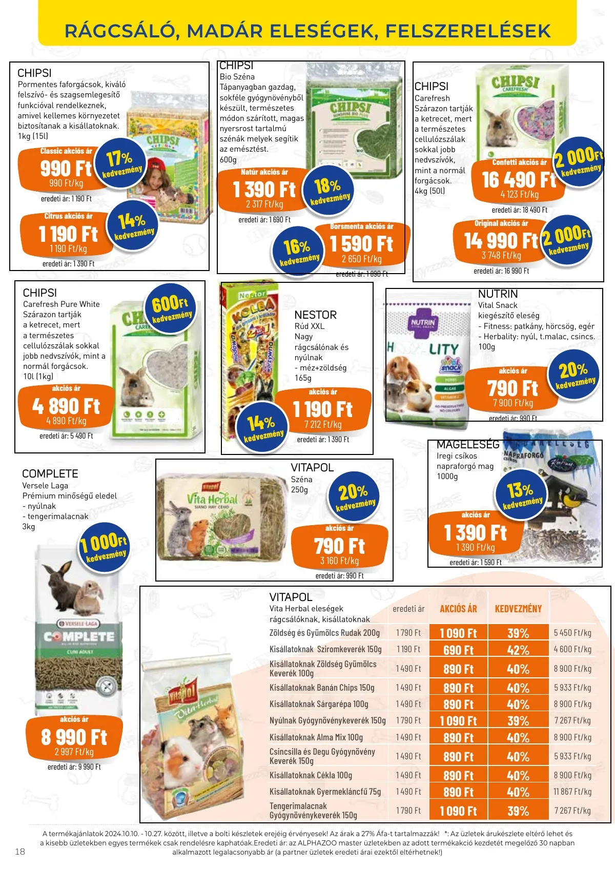 Alphazoo akciós újság 11.11–11.24 – 18. oldal