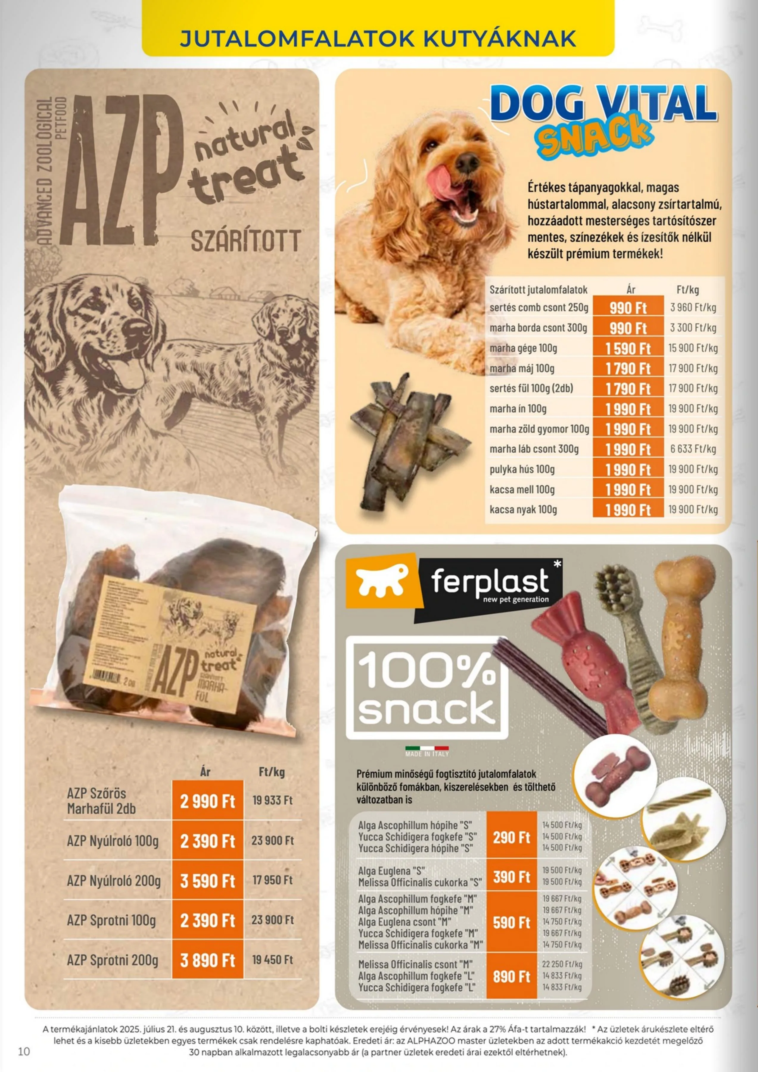 Alphazoo akciós újság 07.21–08.10 – 10. oldal