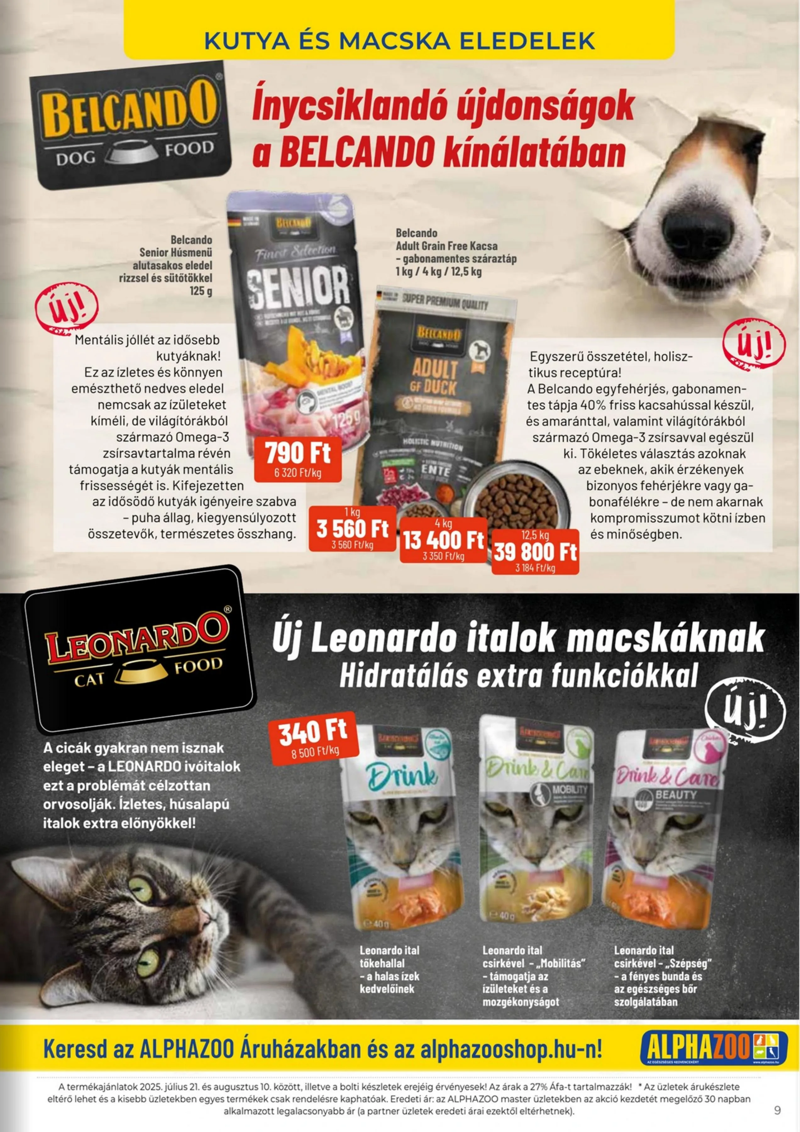 Alphazoo akciós újság 07.21–08.10 – 9. oldal