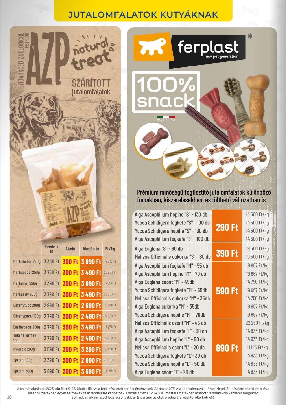 Alphazoo akciós újság 10.09–10.26 – 10. oldal