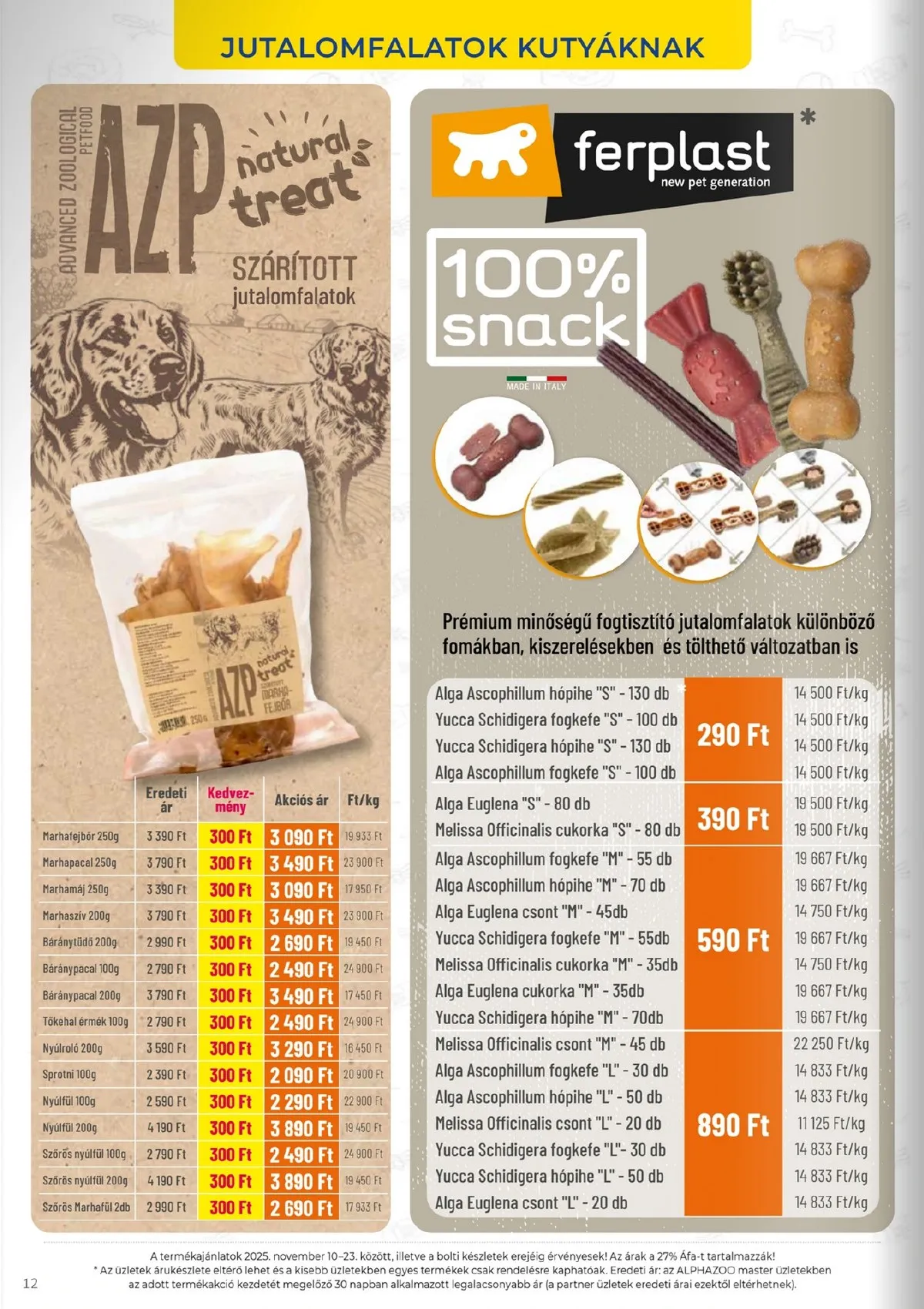 Alphazoo akciós újság 11.10–11.23 – 12. oldal