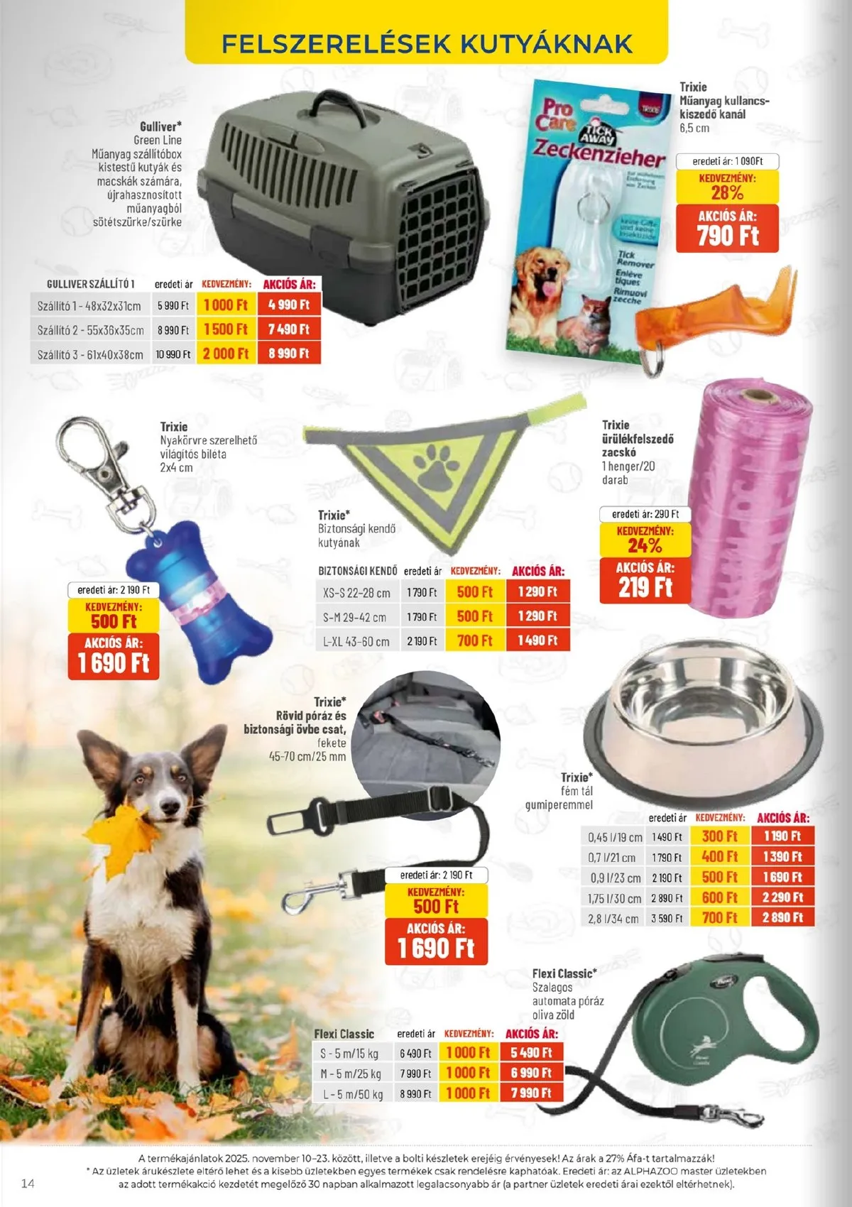 Alphazoo akciós újság 11.10–11.23 – 14. oldal