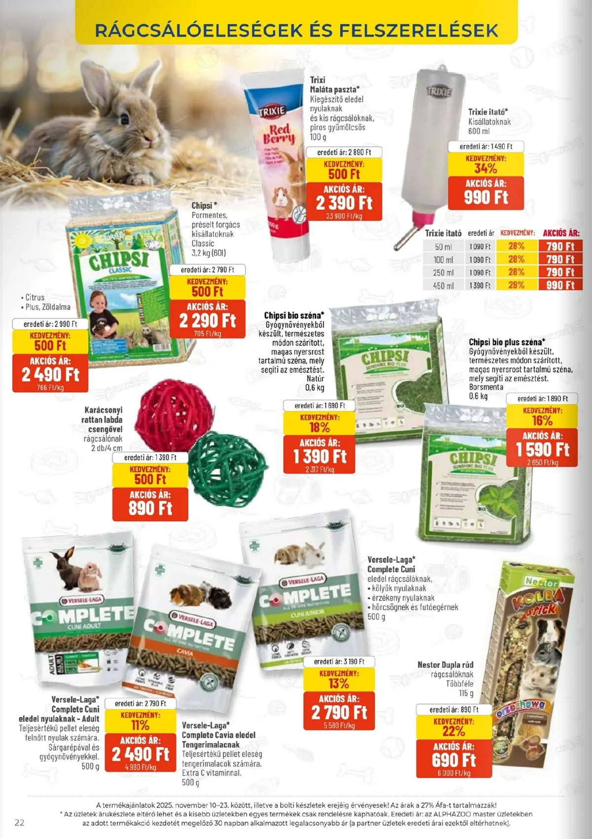 Alphazoo akciós újság 11.10–11.23 – 22. oldal