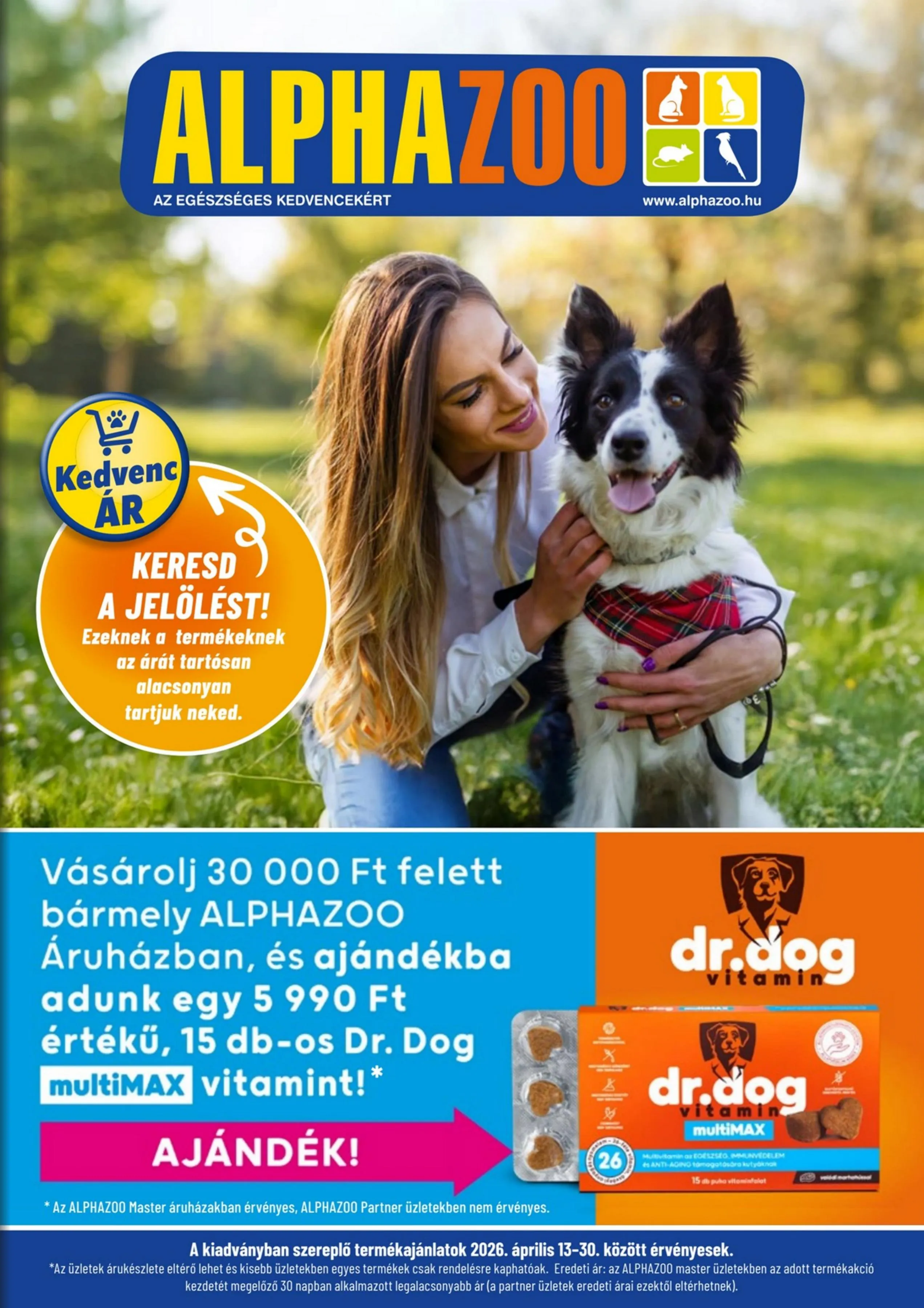 Alphazoo akciós újság 04.13–04.30
