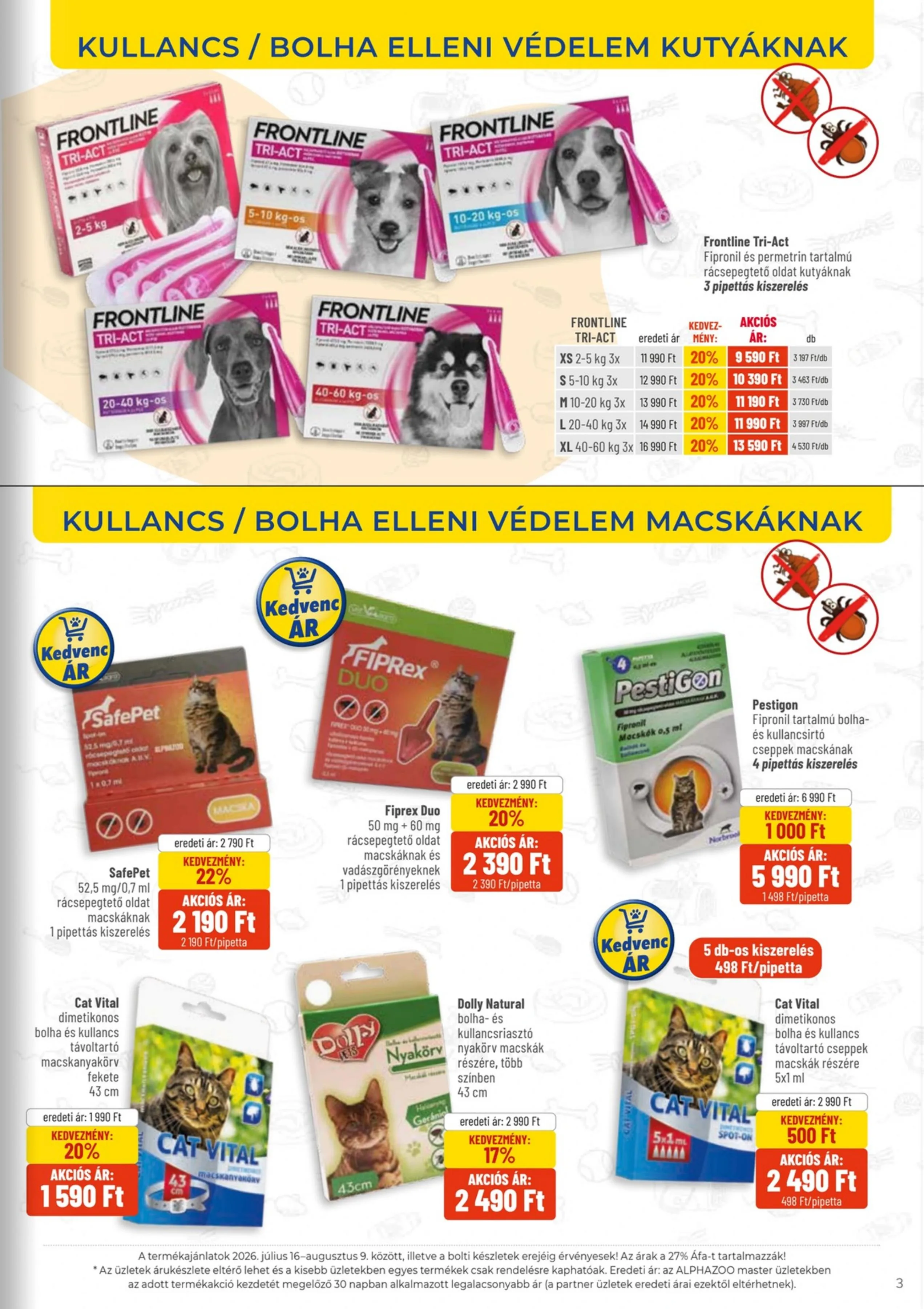 Alphazoo akciós újság 07.16–08.09 – 3. oldal