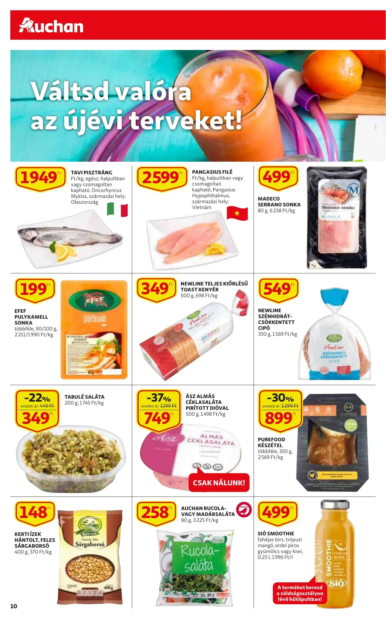 Auchan akciós újság 01.07–01.13 – 10. oldal