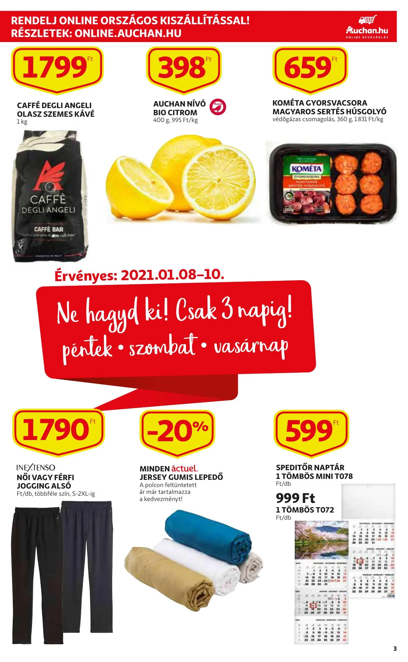 Auchan akciós újság 01.07–01.13 – 3. oldal