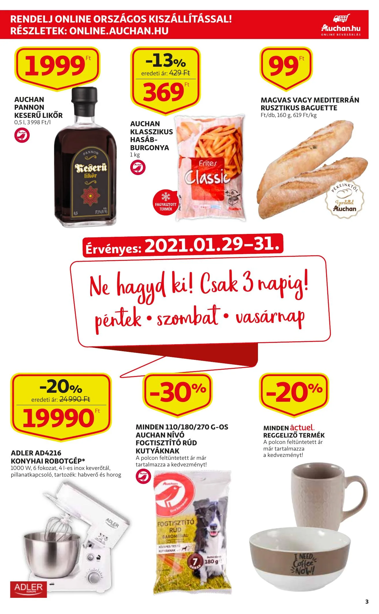 Auchan akciós újság 01.21–02.03 – 3. oldal