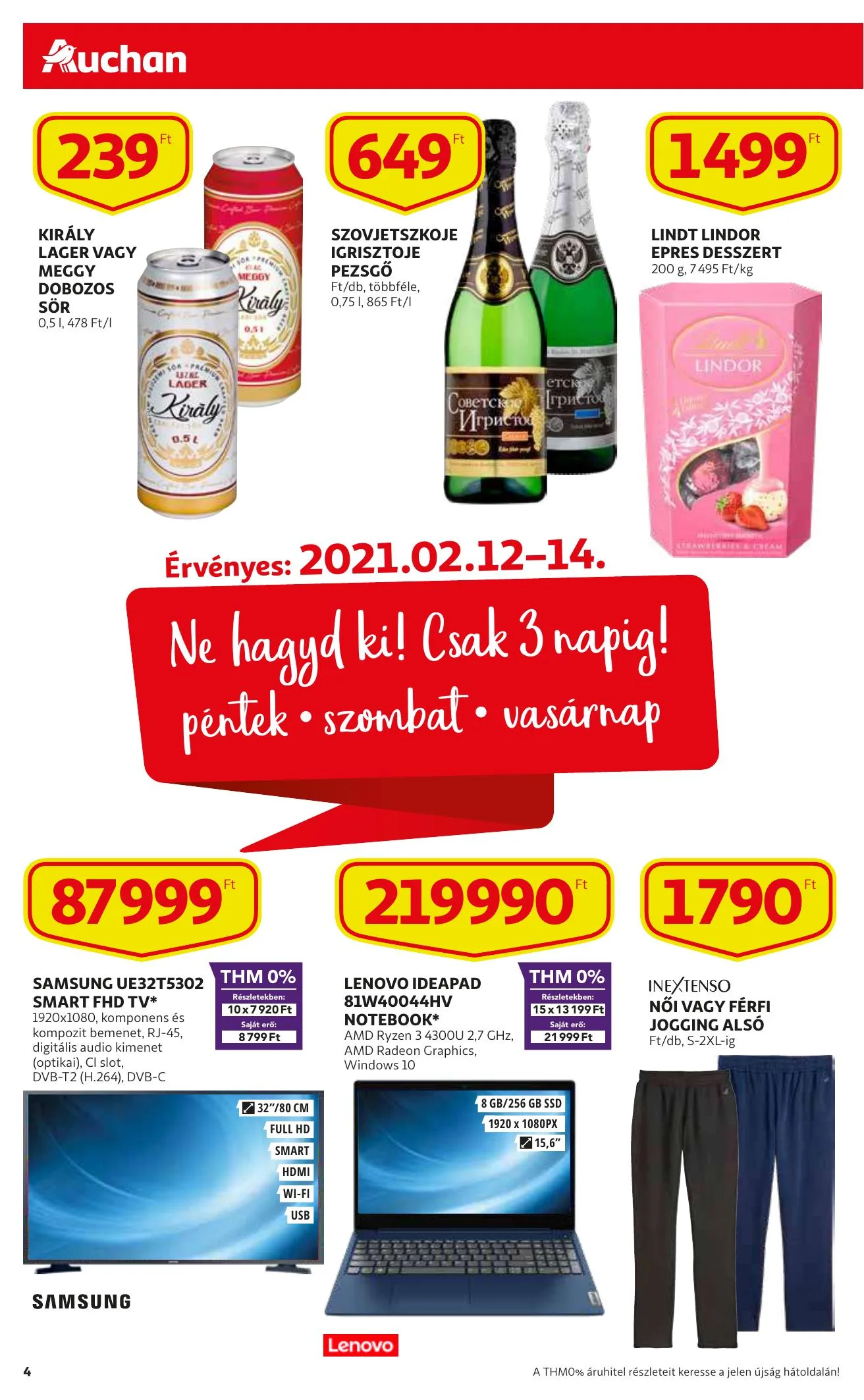 Auchan akciós újság 02.11–02.17 – 4. oldal