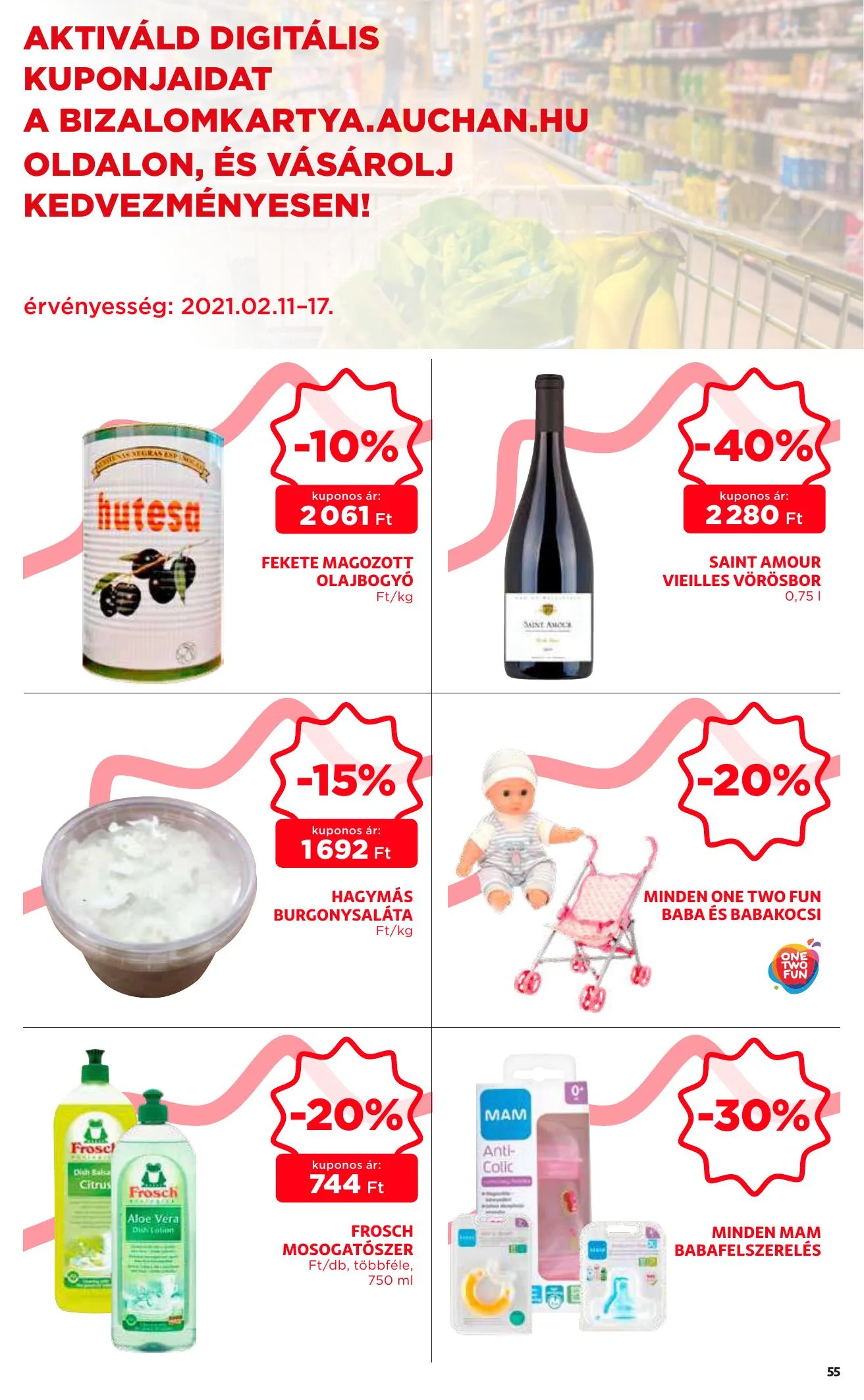 Auchan akciós újság 02.11–02.17 – 55. oldal