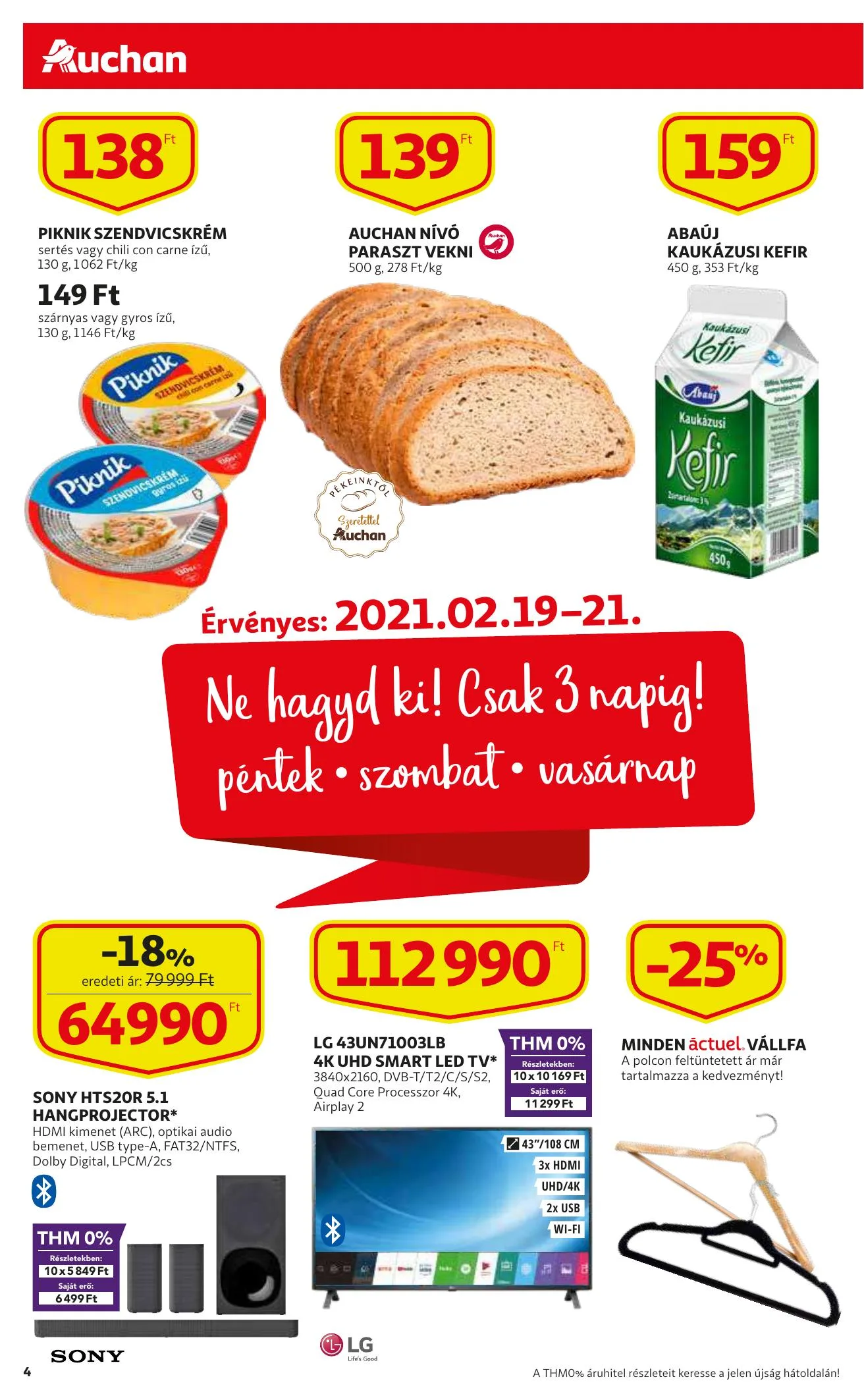 Auchan akciós újság 02.18–02.24 – 4. oldal
