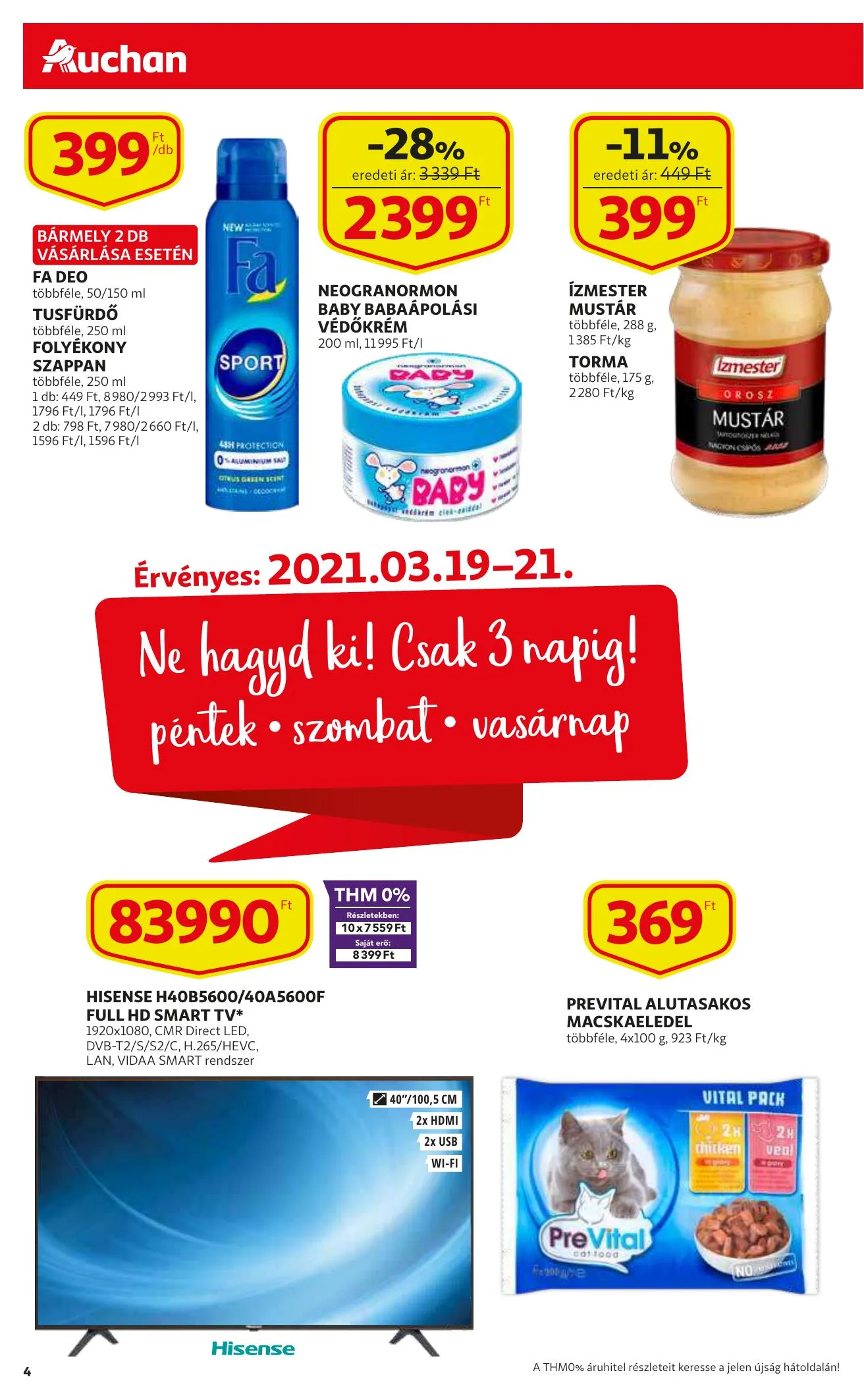 Auchan akciós újság 03.18–03.24 – 4. oldal