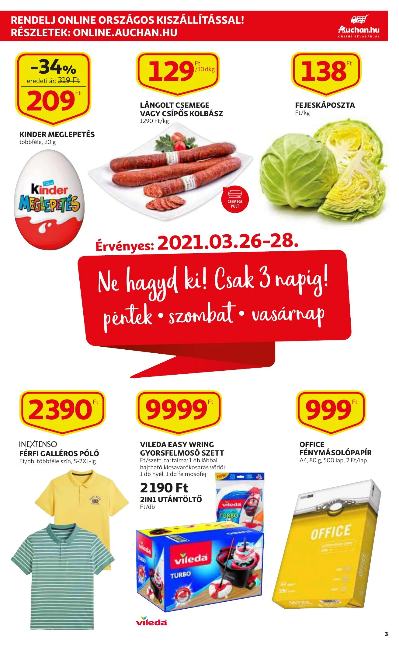 Auchan akciós újság 03.25–04.03 – 3. oldal