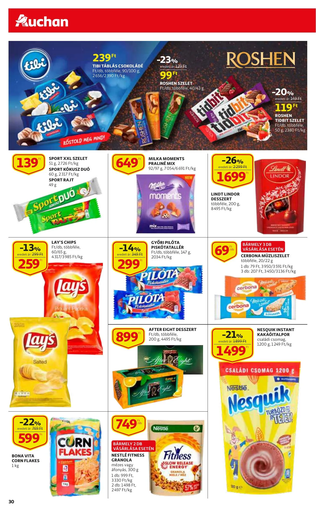 Auchan akciós újság 03.25–04.03 – 30. oldal
