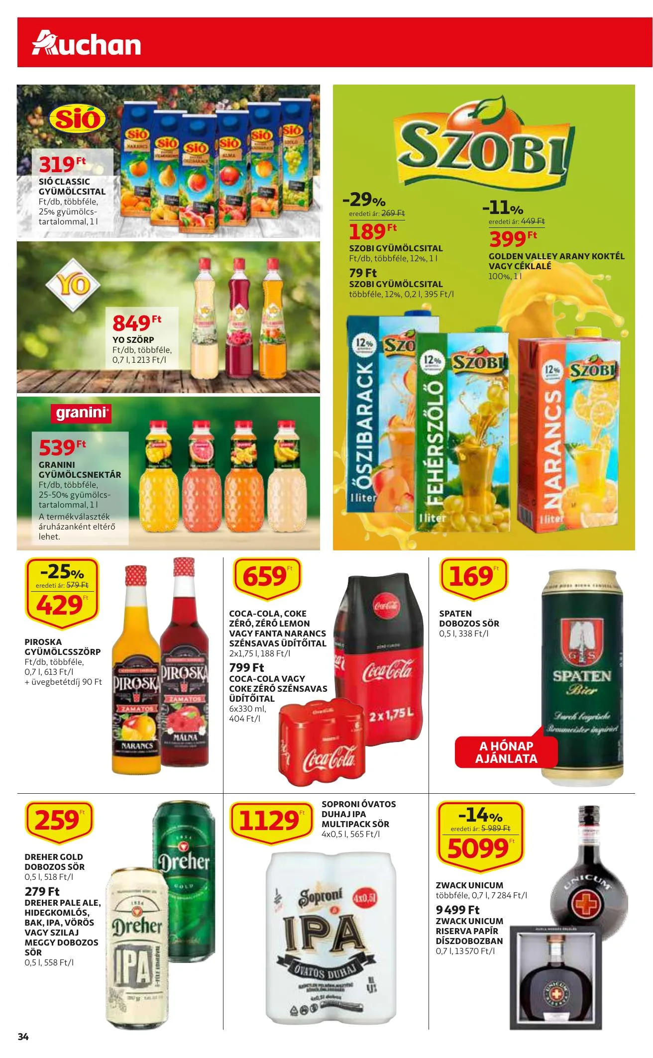 Auchan akciós újság 03.25–04.03 – 34. oldal
