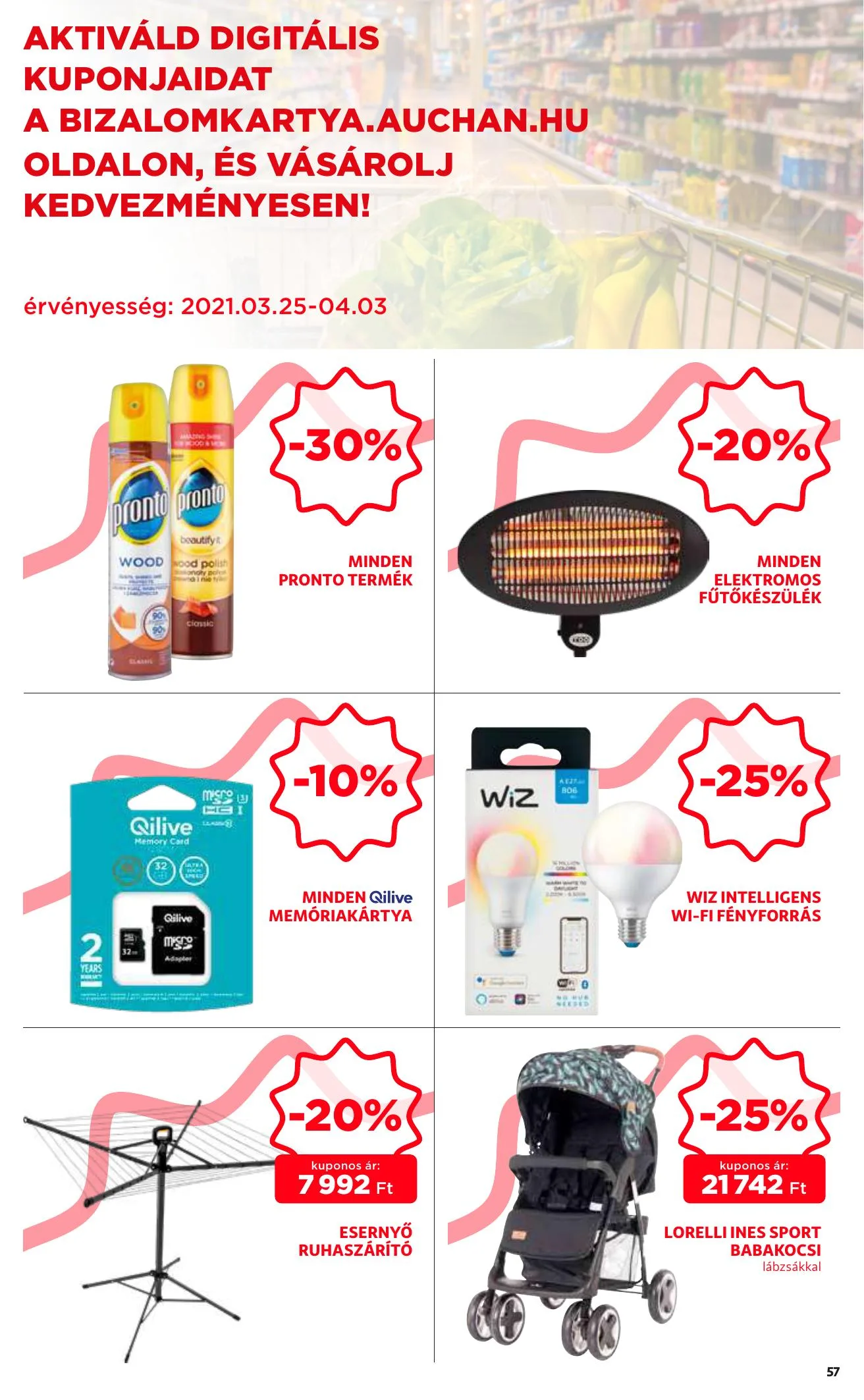 Auchan akciós újság 03.25–04.03 – 57. oldal