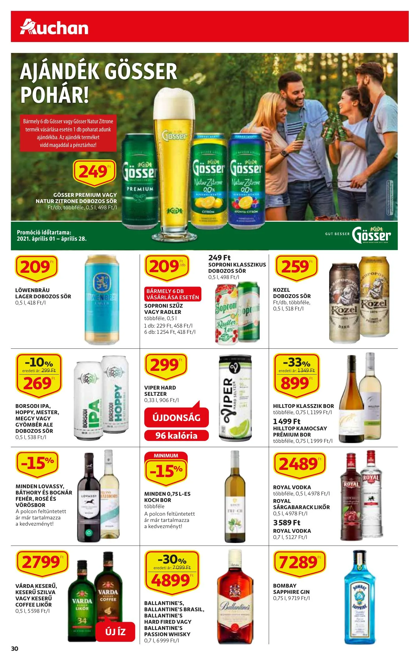 Auchan akciós újság 04.15–04.21 – 30. oldal