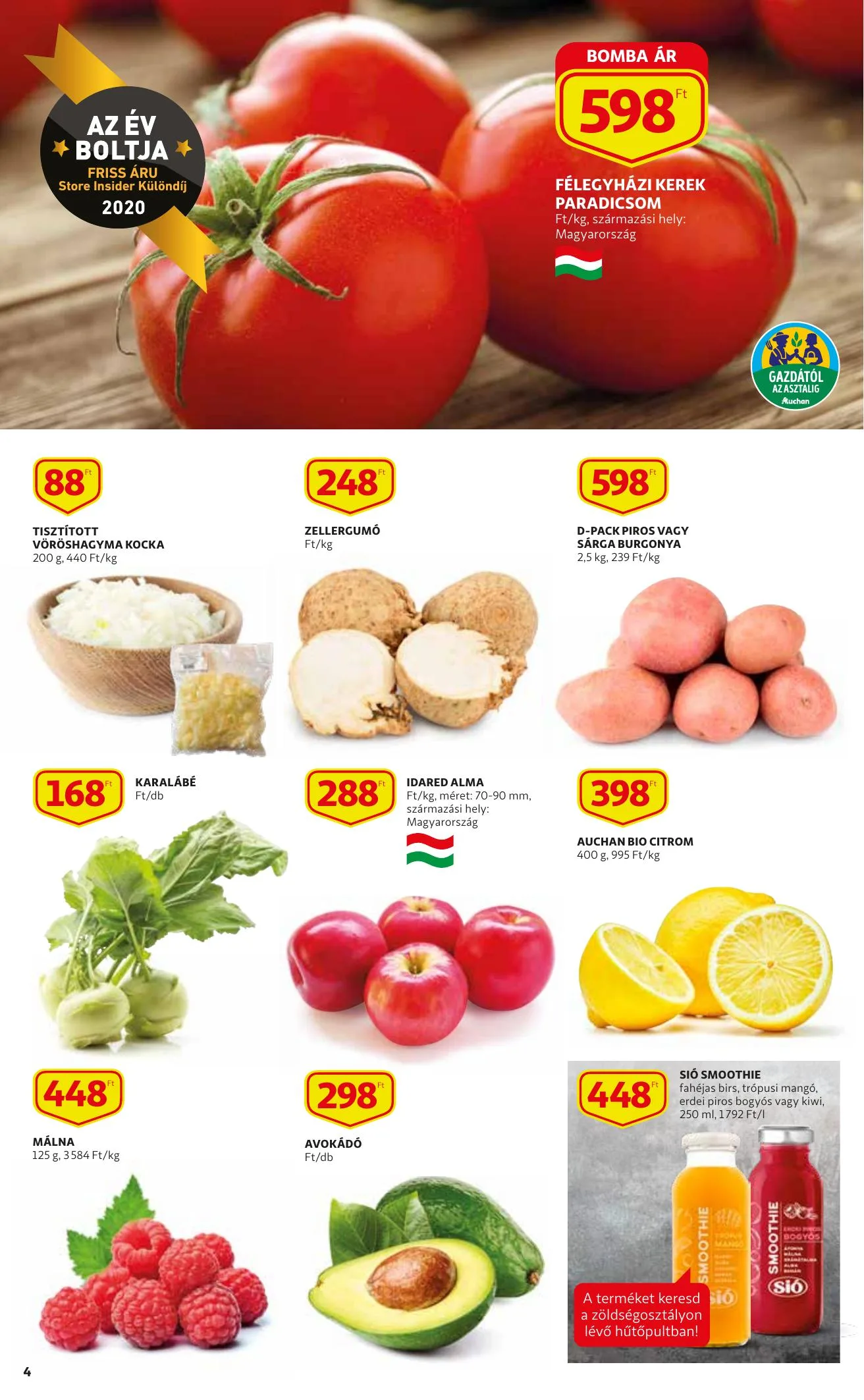 Auchan akciós újság 04.22–04.28 – 4. oldal