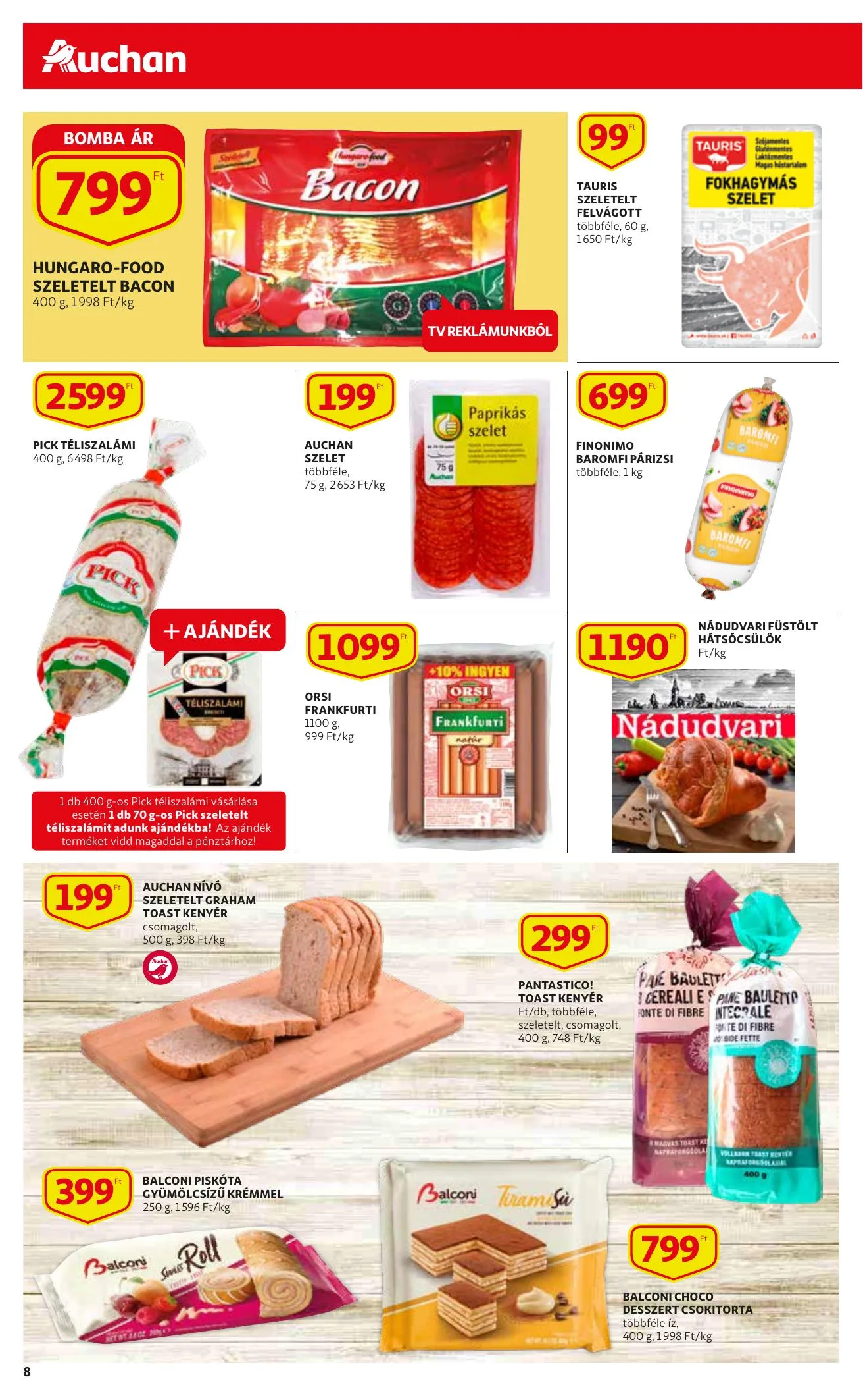 Auchan akciós újság 04.22–04.28 – 8. oldal