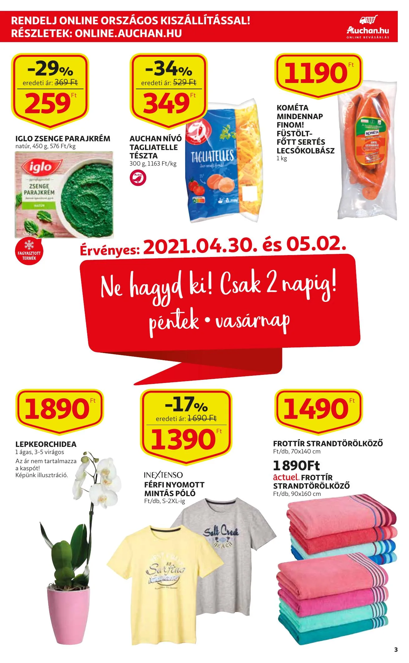Auchan akciós újság 04.29–05.05 – 3. oldal