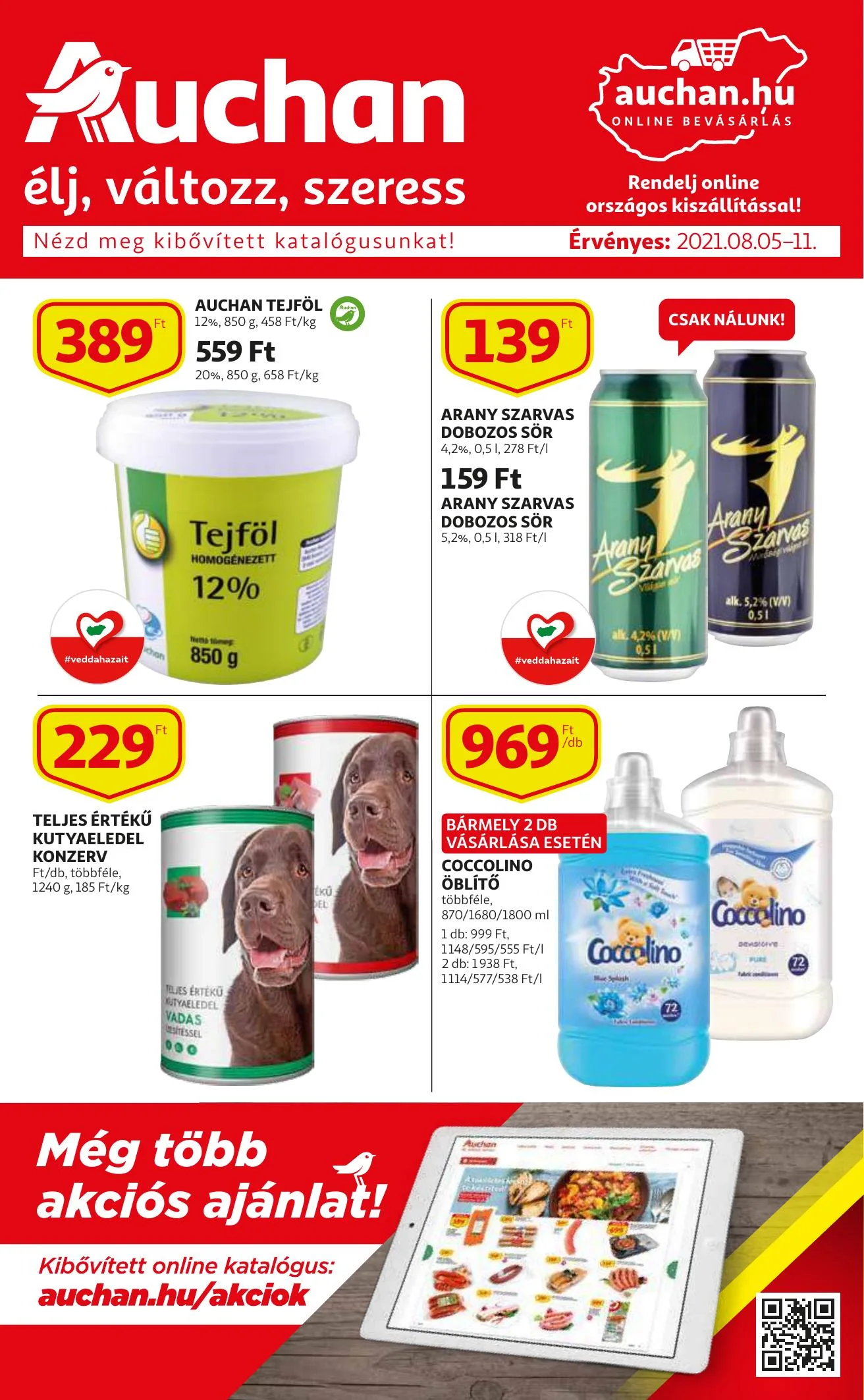 Auchan akciós újság 08.05–08.11