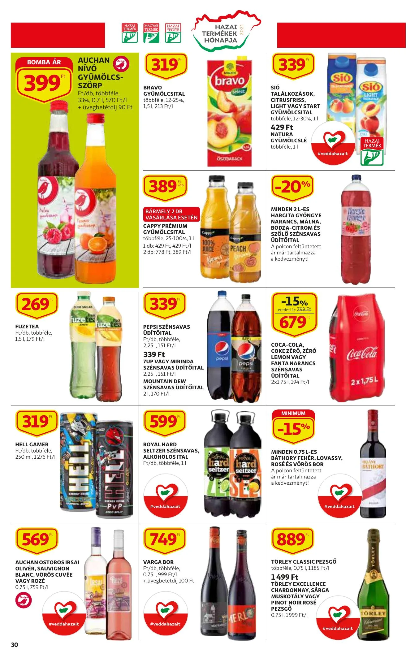 Auchan akciós újság 08.05–08.11 – 30. oldal