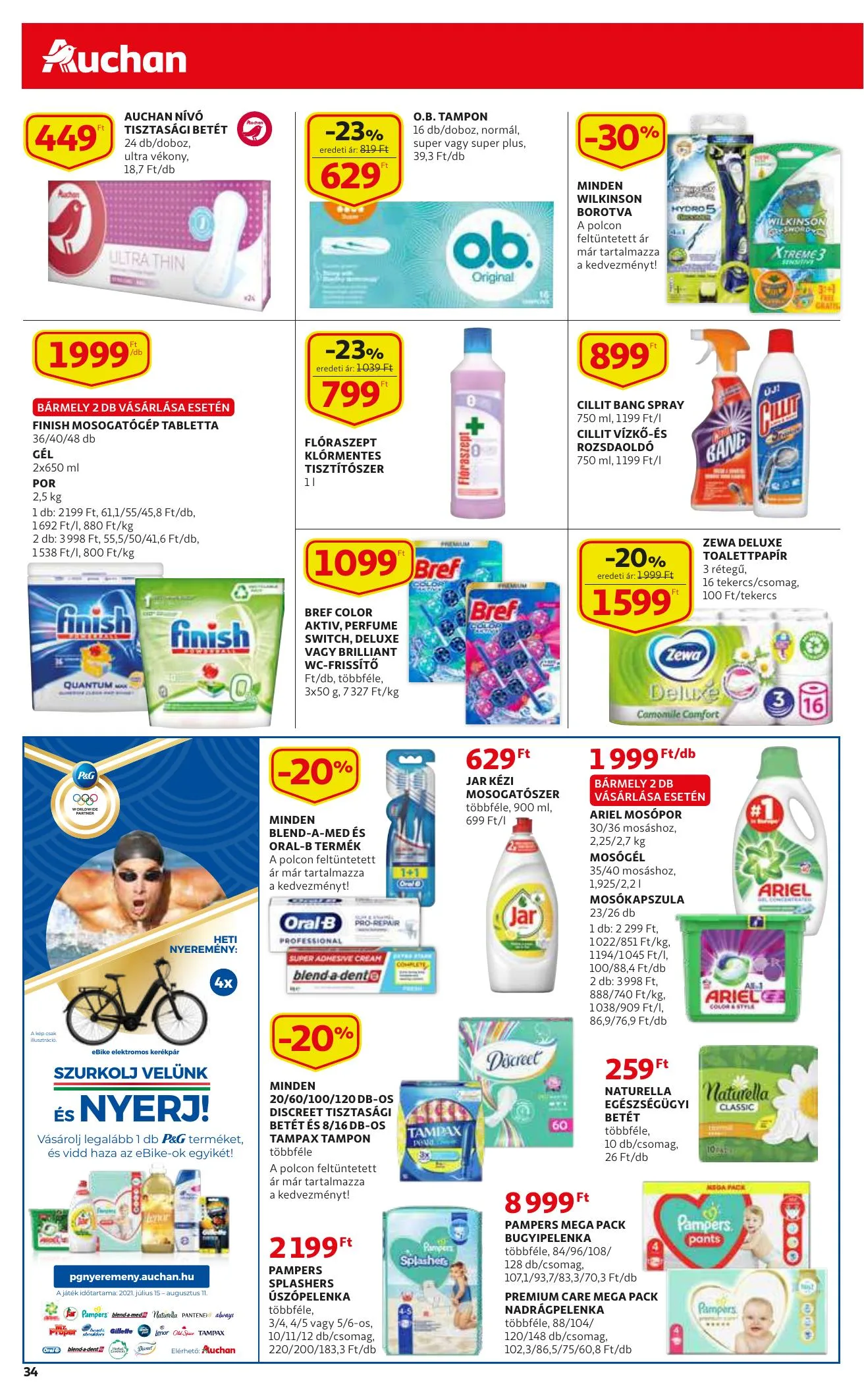 Auchan akciós újság 08.05–08.11 – 34. oldal