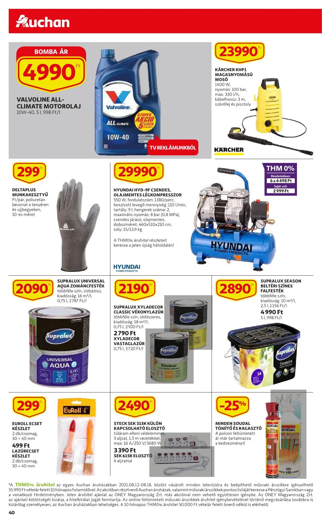Auchan akciós újság 08.12–08.18 – 40. oldal