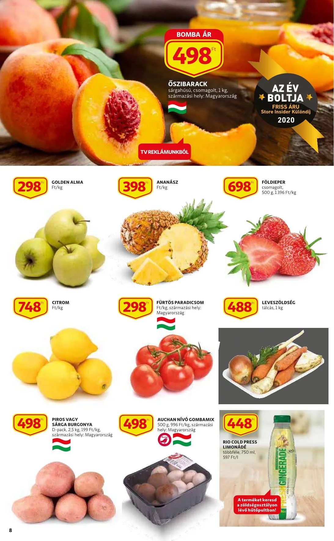 Auchan akciós újság 08.12–08.18 – 8. oldal