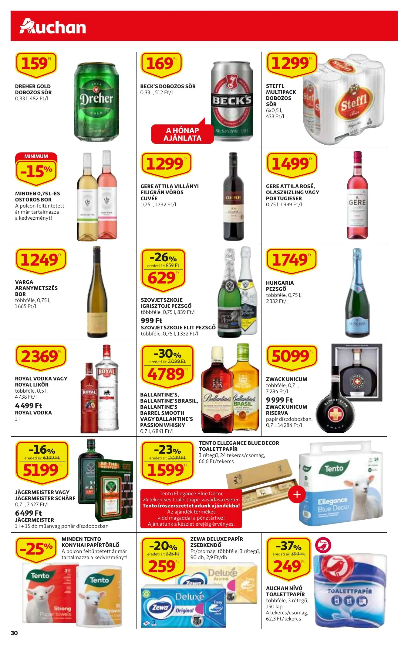 Auchan akciós újság 08.19–08.25 – 30. oldal