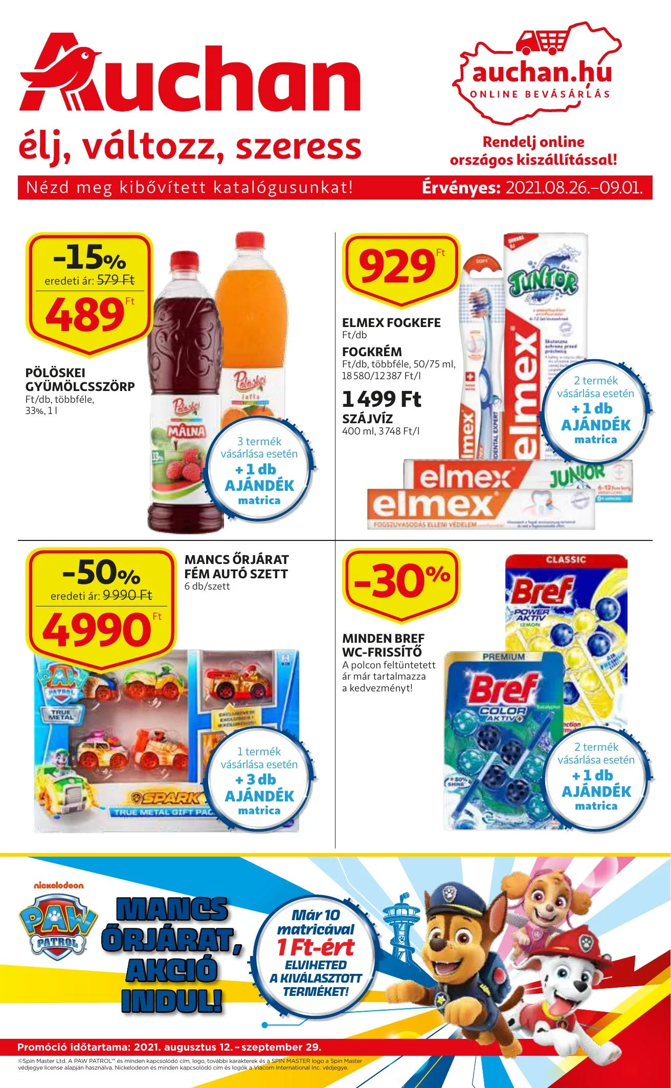 Auchan akciós újság 08.26–09.01