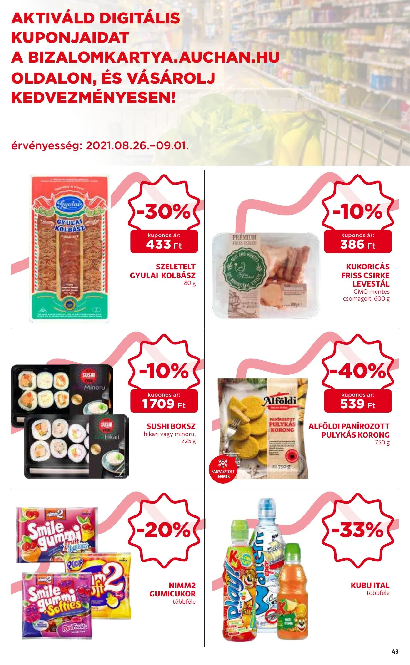 Auchan akciós újság 08.26–09.01 – 43. oldal