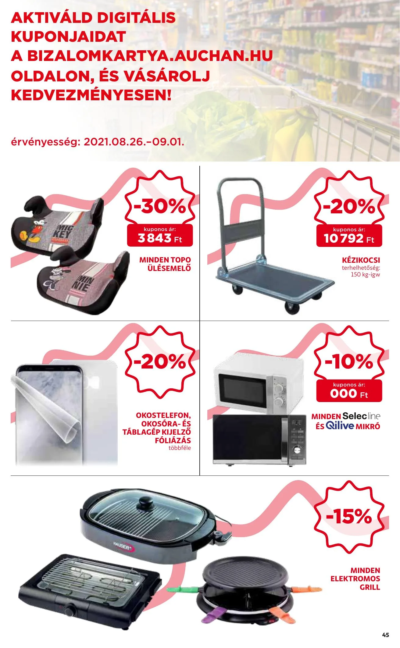 Auchan akciós újság 08.26–09.01 – 45. oldal