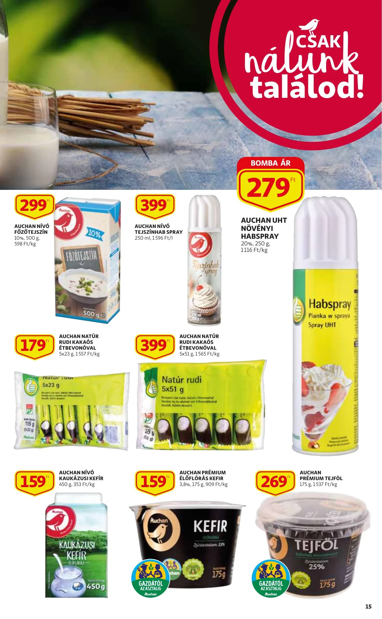 Auchan akciós újság 09.02–09.08 – 15. oldal