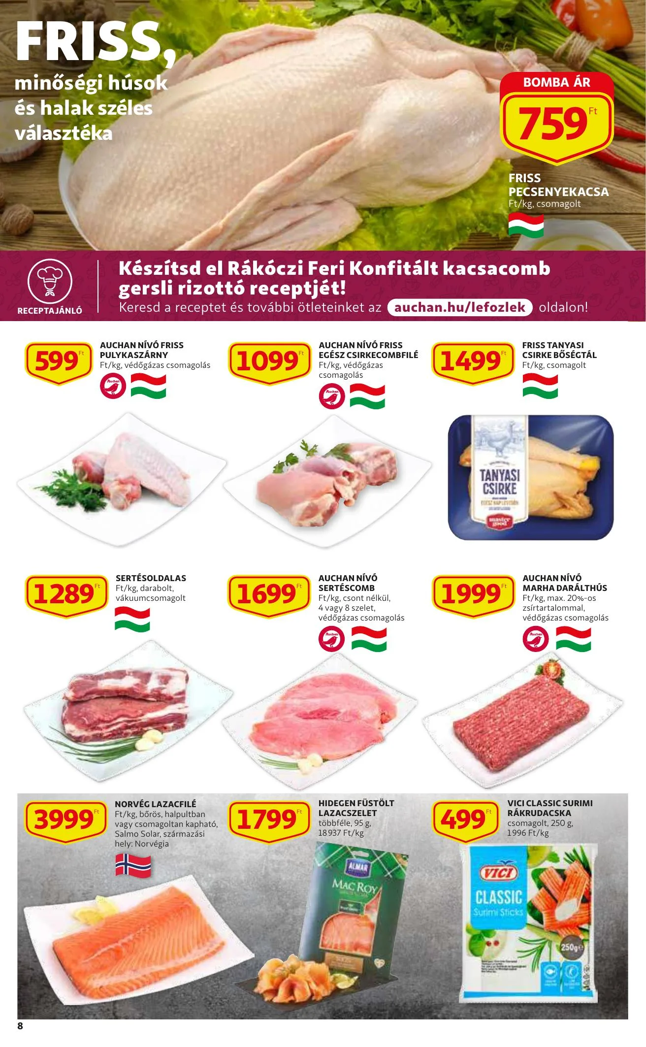 Auchan akciós újság 09.02–09.08 – 8. oldal