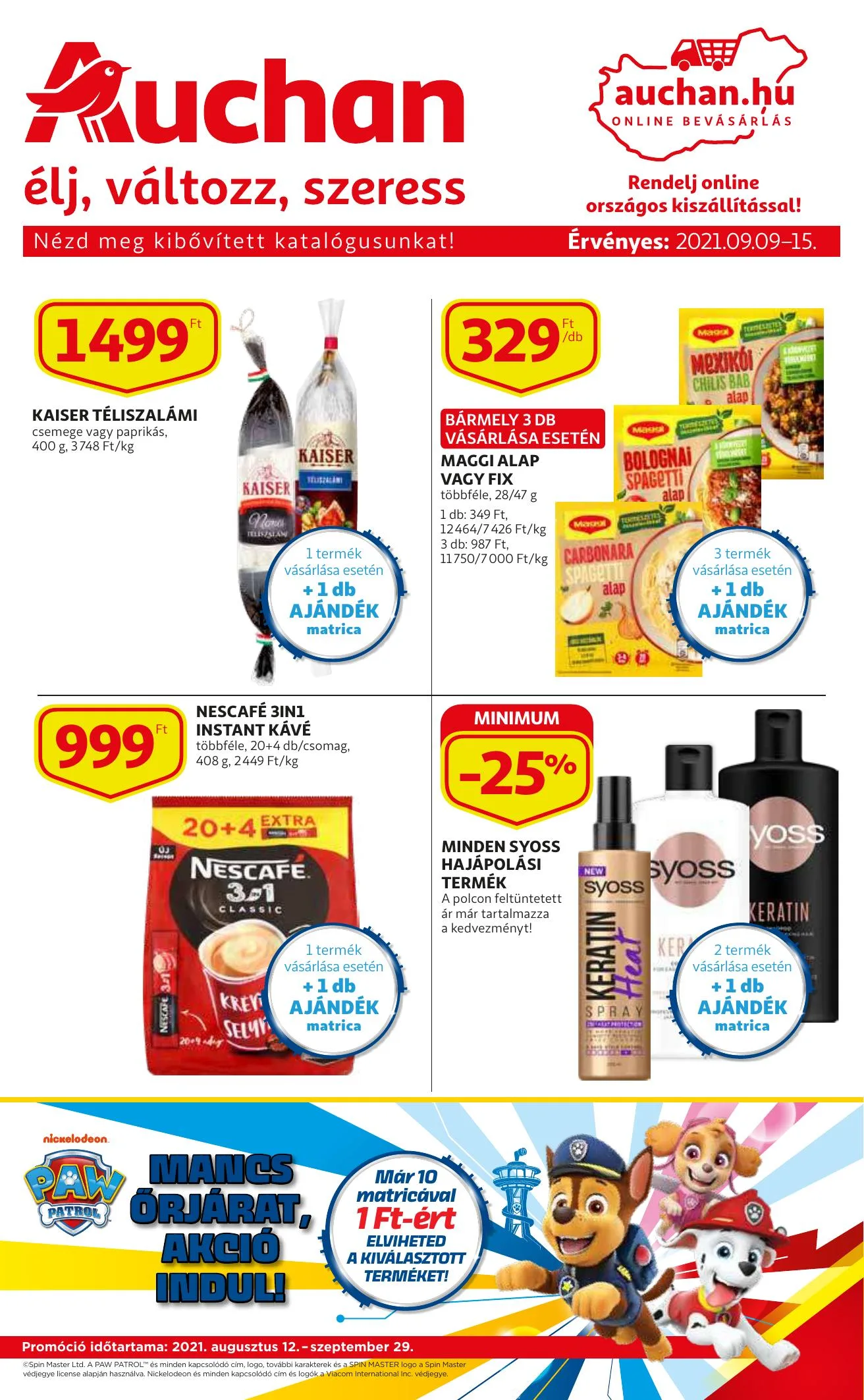 Auchan akciós újság 09.09–09.15