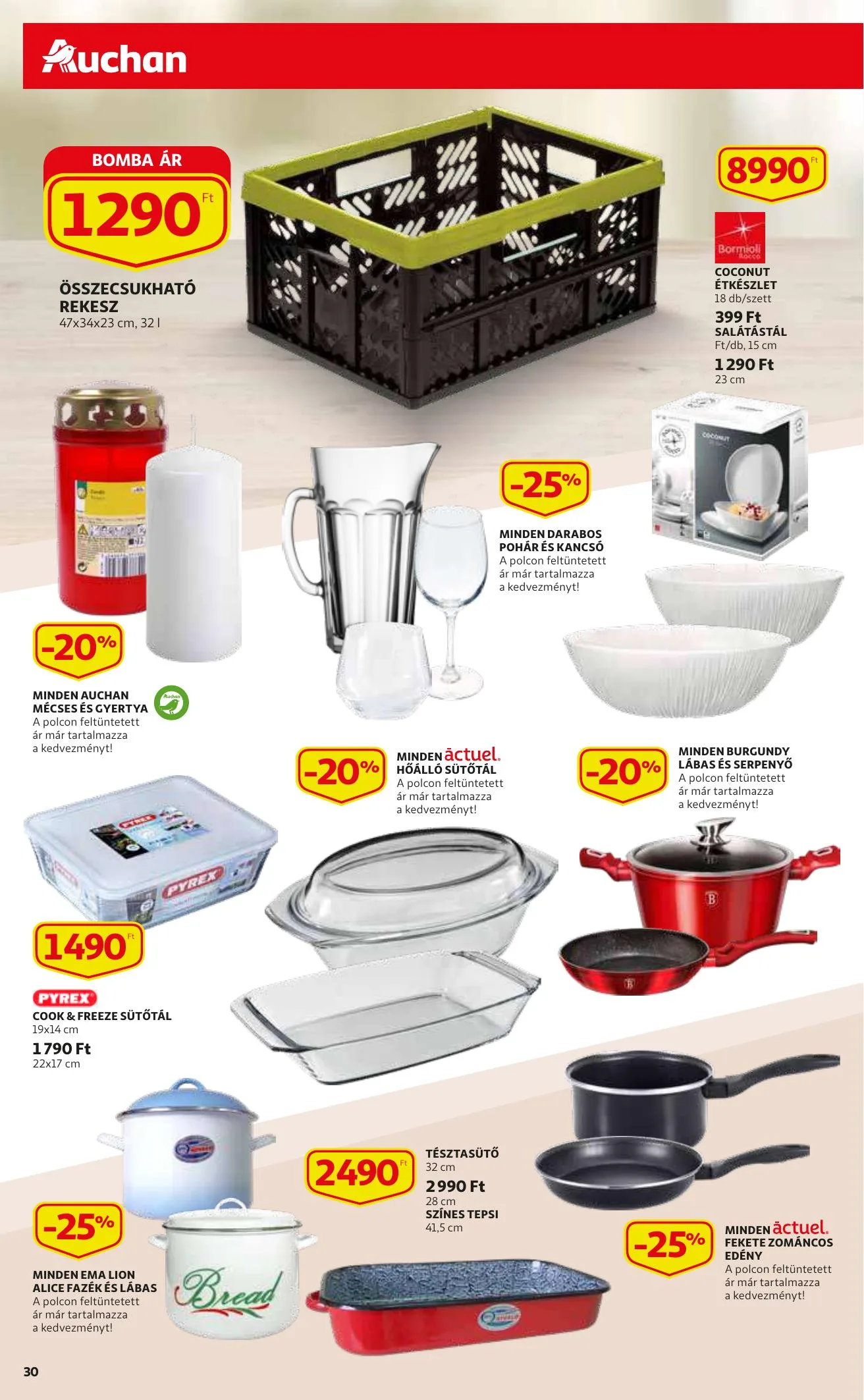 Auchan akciós újság 09.09–09.15 – 30. oldal