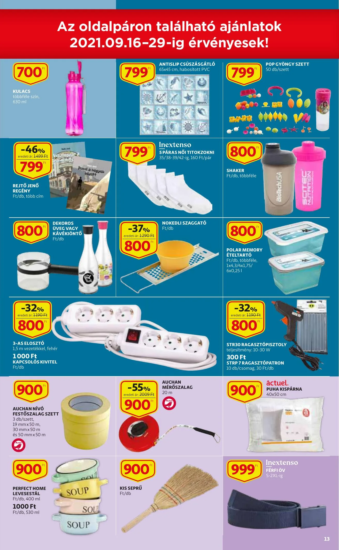 Auchan akciós újság 09.16–09.22 – 13. oldal
