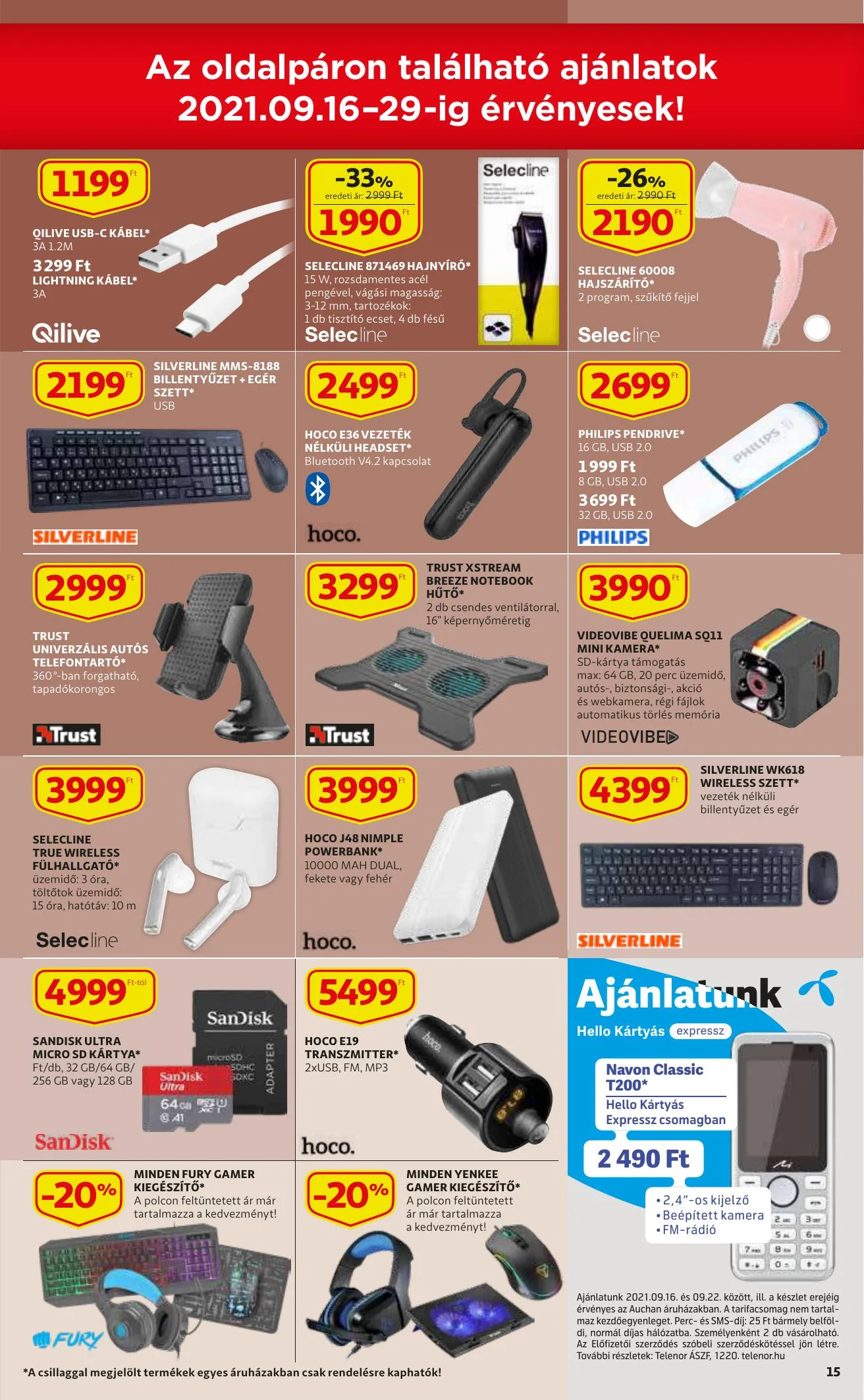 Auchan akciós újság 09.16–09.22 – 15. oldal