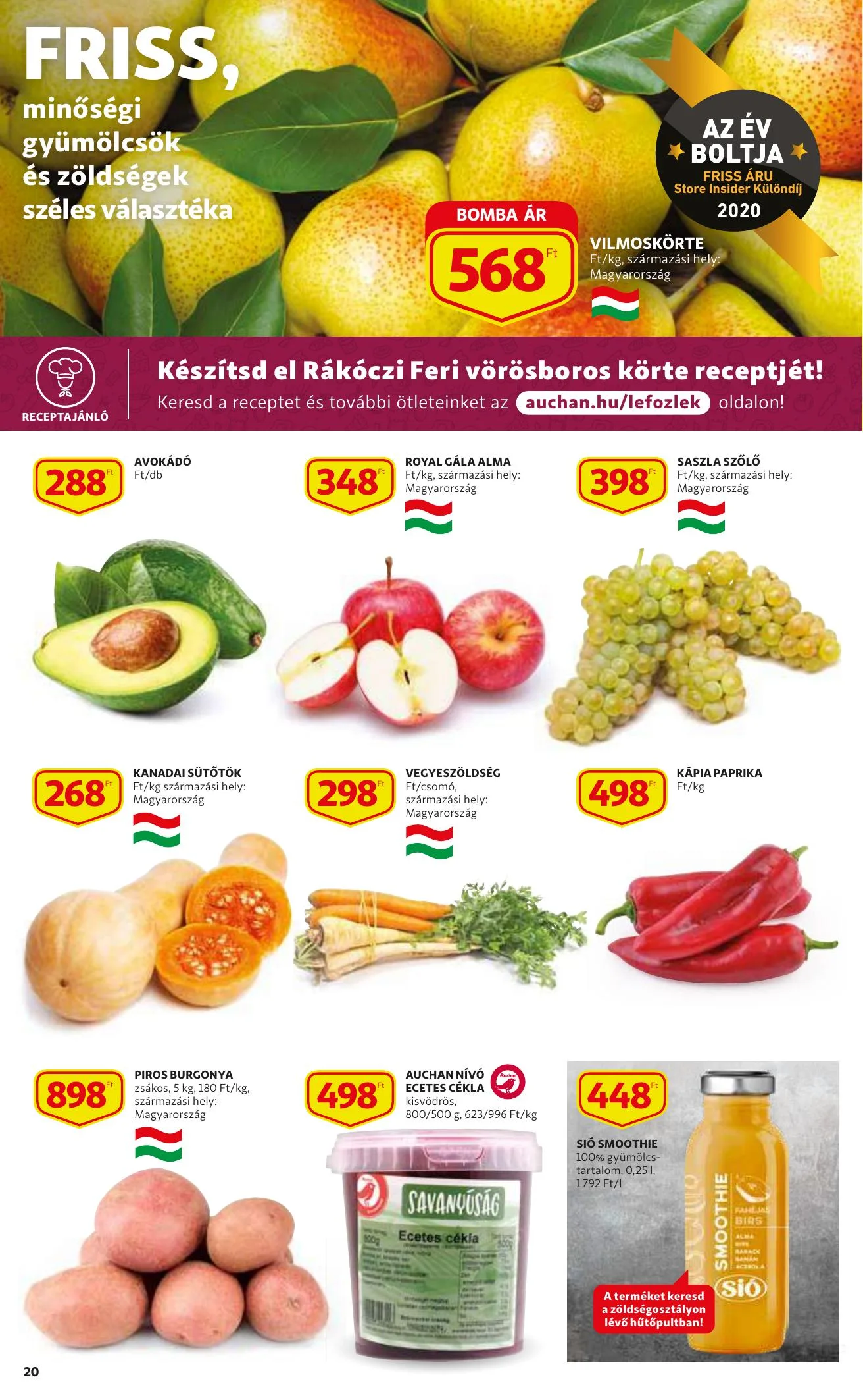 Auchan akciós újság 09.16–09.22 – 20. oldal
