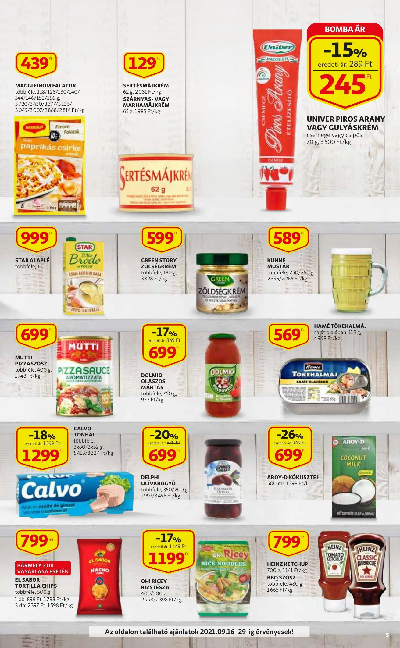 Auchan akciós újság 09.16–09.22 – 5. oldal