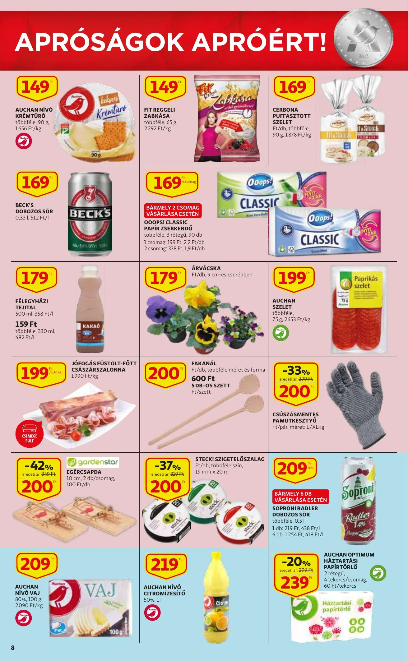 Auchan akciós újság 09.16–09.22 – 8. oldal