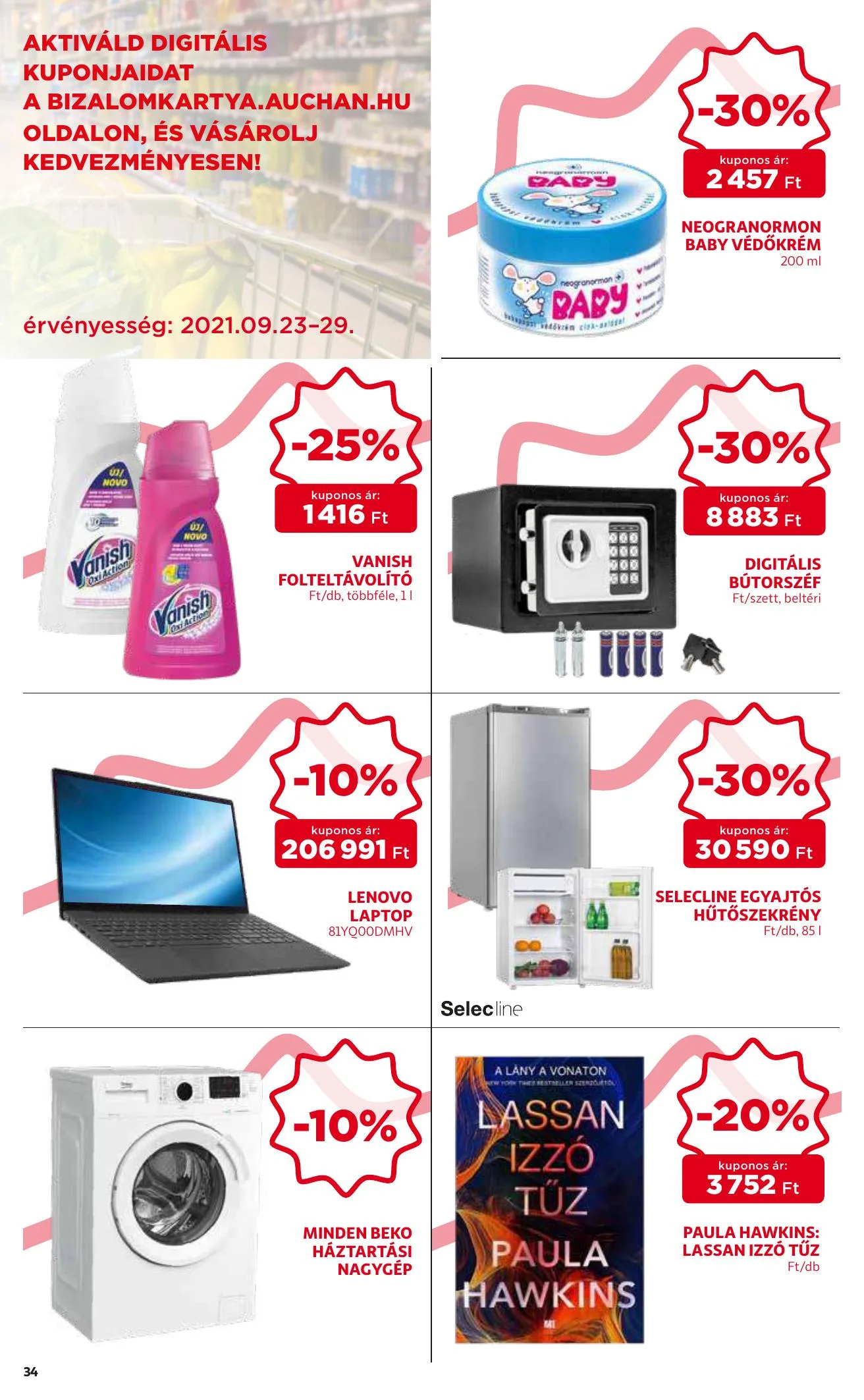 Auchan akciós újság 09.23–09.29 – 34. oldal